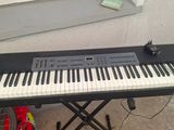 a keyboard that is sitting on top of a table