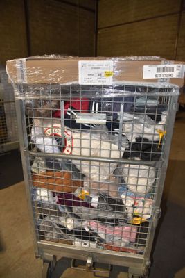 a cart with a lot of items in it