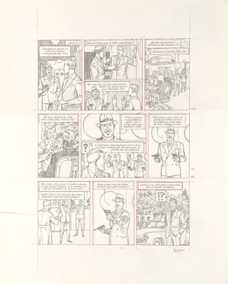 dessin d'une bande dessinée représentant un homme portant un haut-de-forme et une femme portant un haut-de-forme