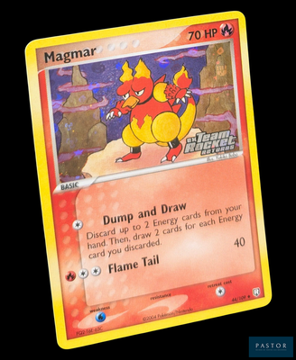 une carte sur laquelle figure l'image d'un personnage de Pokémon
