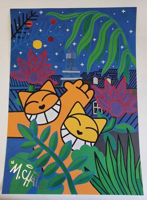 Thomas VUILLE dit Monsieur CHAT (né en 1977) : "Rousseau by night" Pho - Photo 1