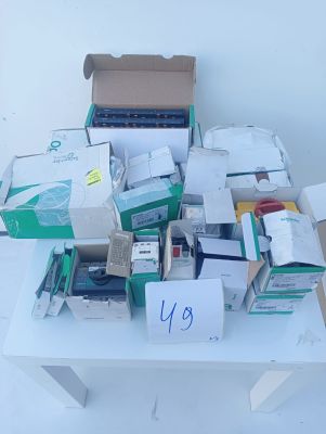 a table with a lot of boxes on top of it
