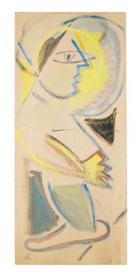 an image of a painting of a woman with a bird in her hand