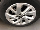 a close up of a tire on a car