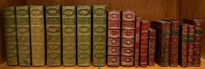 LIVRES RELIÉS EN MAROQUIN. Ensemble 14 ouvrages en 34 volume…