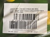 a picture of a label on a jar of lemons