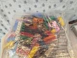 a plastic bag that has a bunch of items in it
