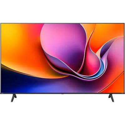 a flat screen tv with a colorful flower design on the screen