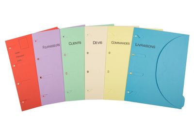 Lot de 6 - SMARTFOLDER - Pochettes de classement thématiques…
