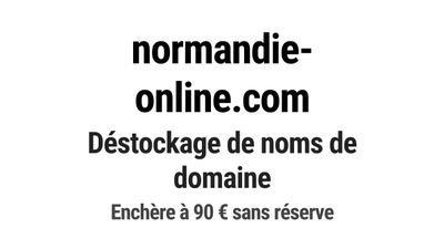 Nom de domaine normandie-online.
