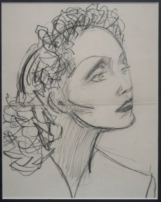 KIFFER Charles (1902-1992) Portrait d’Edith Piaf, premier pr…