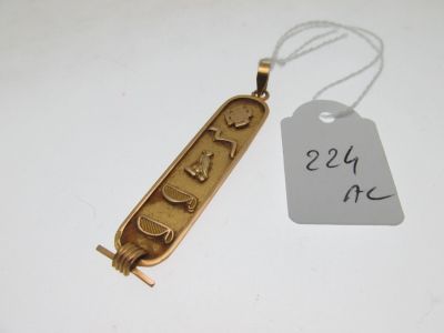 gros plan d'un collier auquel est attachée une étiquette