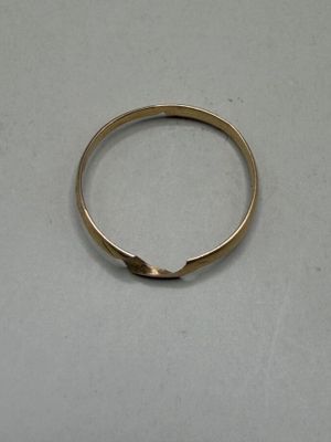 Morceau d'alliance double en or jaune 750 millièmes 1 g. - Photo 1