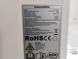 a close up of a label on a refrigerator