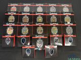 a lot of different types of watches on display