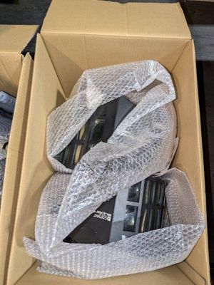 a box with a couple of electronic devices inside of it