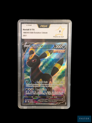 une image d'une carte Pokémon dans un étui en plastique