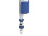 an image of a blue and white water pump on a white background