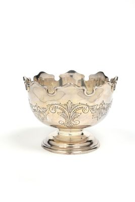 ELKINGTON & CO RAFRAICHISSOIR En argent, les bords chantourn… - Photo 1