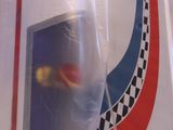 a plastic bag that has a picture of a car on it