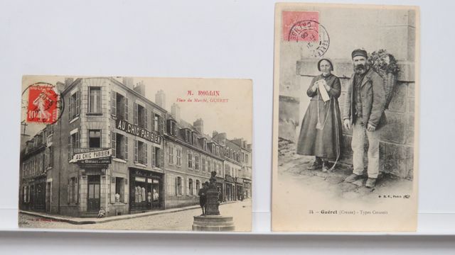 Guéret : Lot de 2cpa : Maison A. Rollin. Rare ! (TBE) + Types Cre...