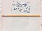 an image of a painting with writing on it in a frame