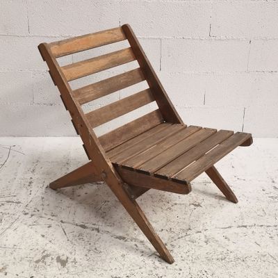 Fauteuil type Ciseaux, pliable, production des années 50/60. Bon état 