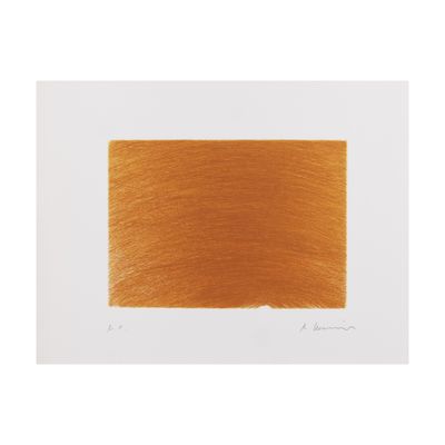 an image of a painting of a brown square on a white background