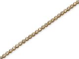 Bracelet tennis en or jaune 14 carats serti de diamants