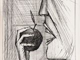 an image of a drawing of a hand holding a piece of paper