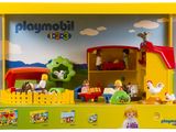 un coffret Playmobil contenant des animaux et des personnages