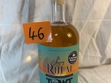 a bottle of rum that is sitting on a table