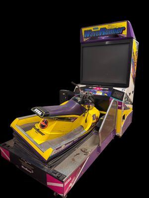 une console de jeux vidéo posée sur une table