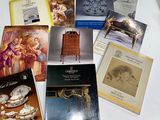 a lot of books that are on a table