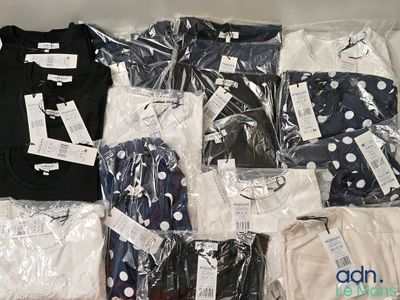 beaucoup de vêtements rangés ensemble dans une boîte