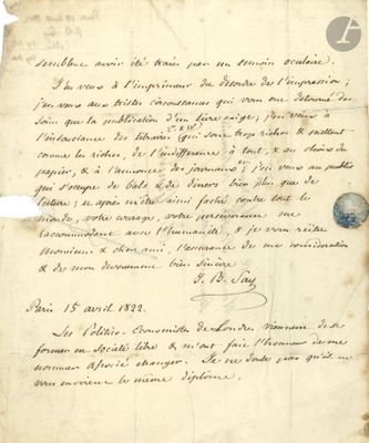 un vieux document sur lequel figurent des inscriptions à l'encre noire