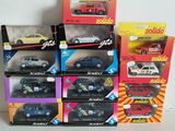 a lot of toy cars that are in the boxes