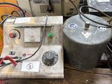 a lot of electrical equipment sitting on a pallet