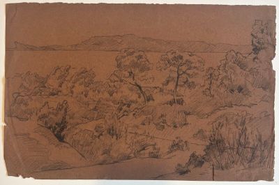 Jos Henri PONCHIN (1897 - 1981), "Paysage".