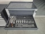 a tool box that has a lot of tools inside of it