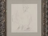 an image of a drawing of a man sitting in a chair