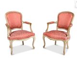 pair of louis xv style armchairs with pink upholstered upholstered upholstered upholstered upholstered upholstered upholstered uphol