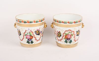paire de vases chinois ornés de fleurs et de papillons