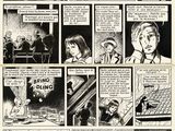 une bande dessinée en noir et blanc représentant un homme dans une pièce