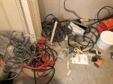 a lot of wires and wires on the floor