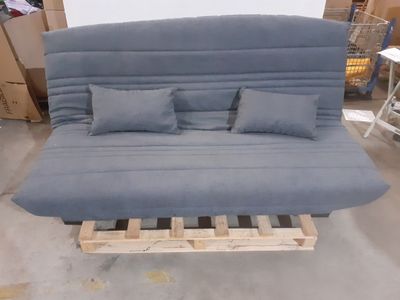 1 Banquette clic clac - 2 places - Tissu Gris (produit neuf,…