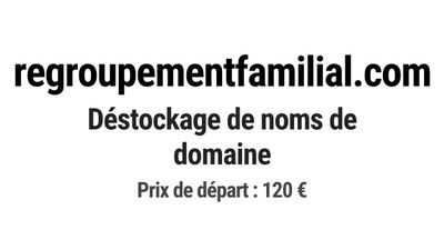 Nom de domaine regroupementfamilial.