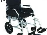 a black and silver wheelchair with wheels on a white background