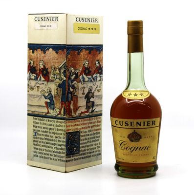 an image of a bottle of cuseniel cognale next to a box