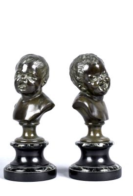 HOUDON Jean-Antoine (1741-1828) (d'après) "Jean qui rit" et …